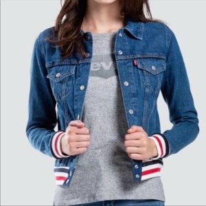 Levi's Rib Trim Trucker Jean Jacket